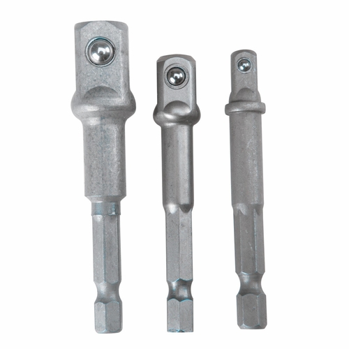 WARRIOR HEX DRILL SOCKET DRIVER SET OF 3 DRILL ADAPTER 1/4 3/8 1/2