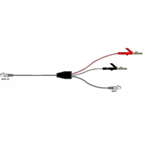 Westek Tc-61Q Combi Cord B6(Rj11) To Lhtcab (Bed Of Nail Alligator Clips) Tc61Q