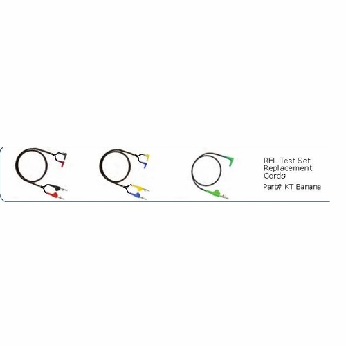 WESTEK TEMPO KT BANANA REPLACEMENT CORD SET FOR 3M DSP AND JDSU HST3000 SIDEKICKPLUS