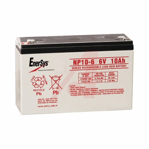YUASA / ENERSYS NP10-6 6V 10AH RECHARGEABLE BATTERY