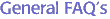 General FAQ's