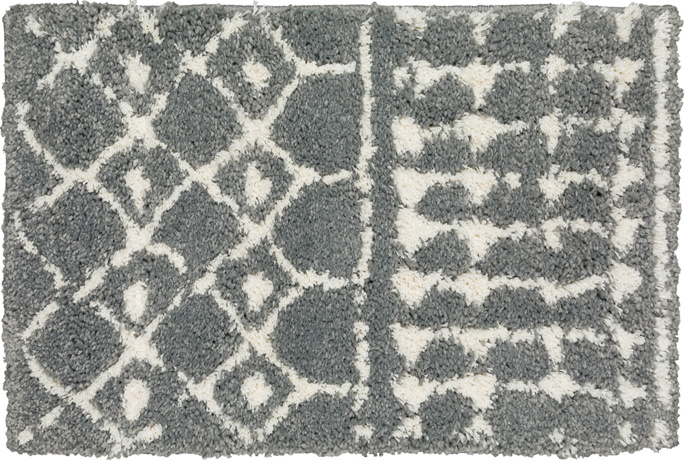 Dalyn Black Banded Blocks Repeated Diagonals Contemporary Area Rug Tribal MQ2