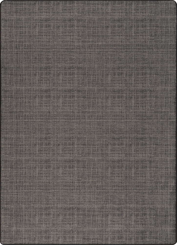 Milliken Gray Contemporary Rows Crosshatch Area Rug Solid Whisper Weave Volcanic - Picture 2 of 3