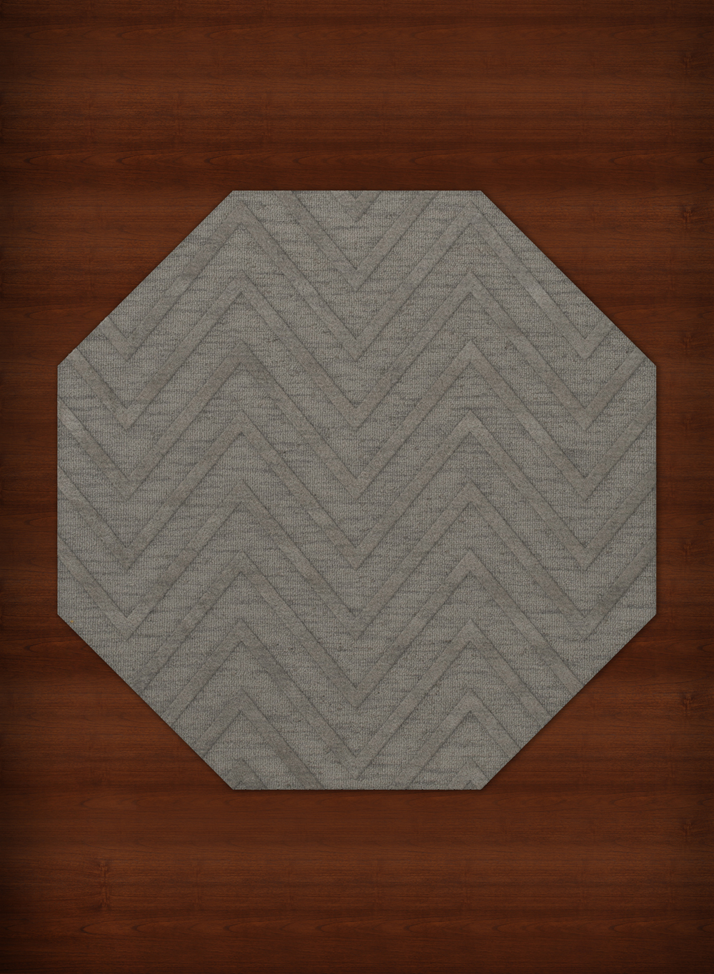 Gray Transitional Hand Hooked Stripes Chevrons Zig Zags Area Rug Striped DV4 - Picture 3 of 35