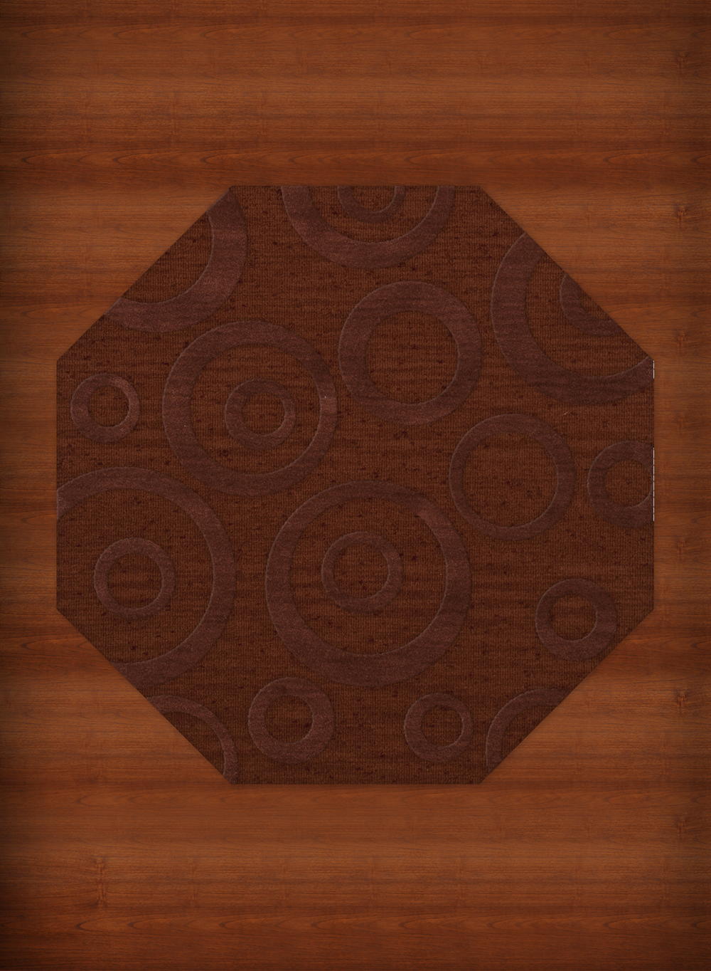 Red Transitional Bubbles Rings Area Rug Circles DV5 - Picture 3 of 35