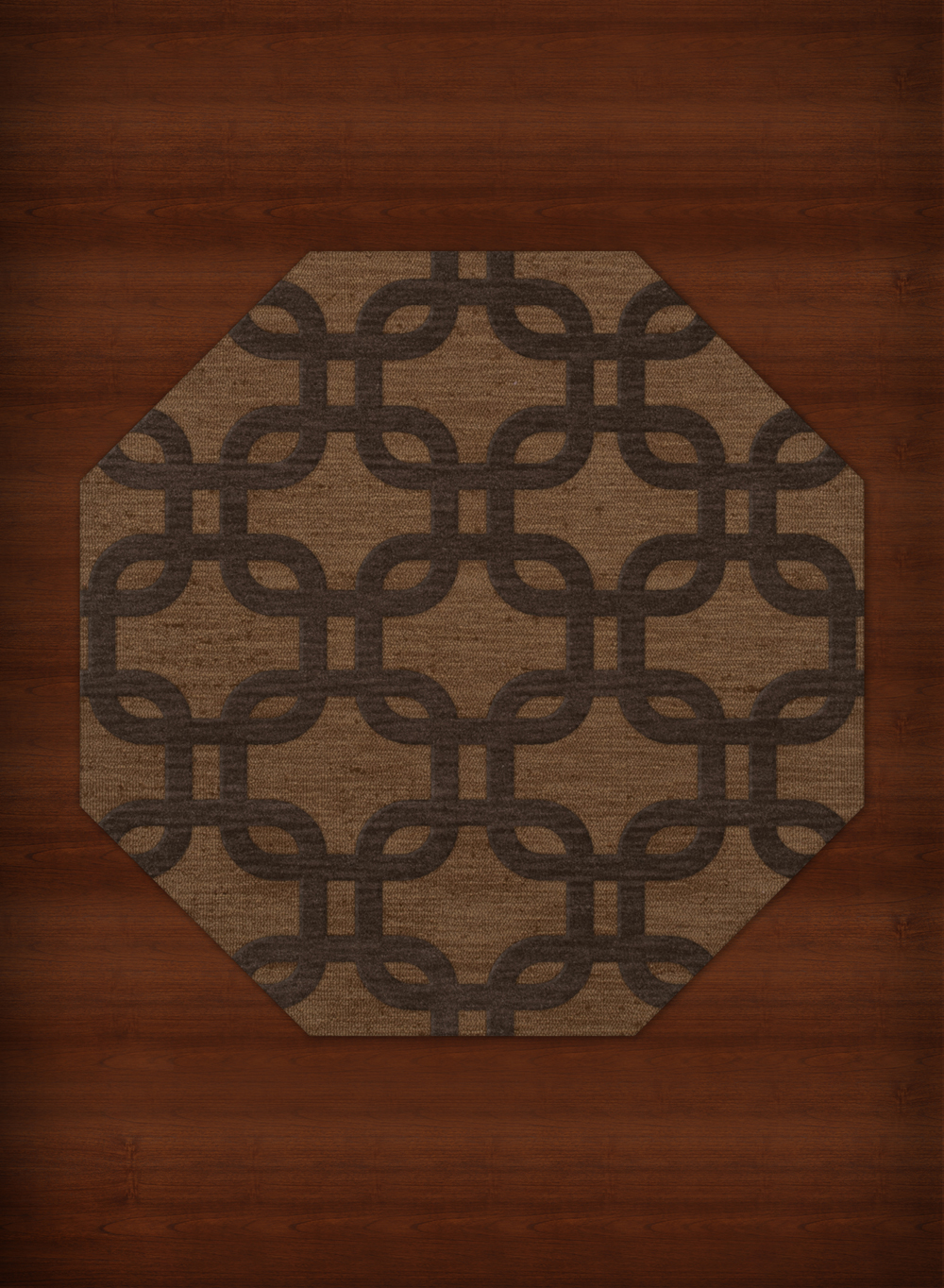 Yellow Rectangles Loops Rounded Squares Transitional Area Rug Geometric DV7 - Picture 3 of 35