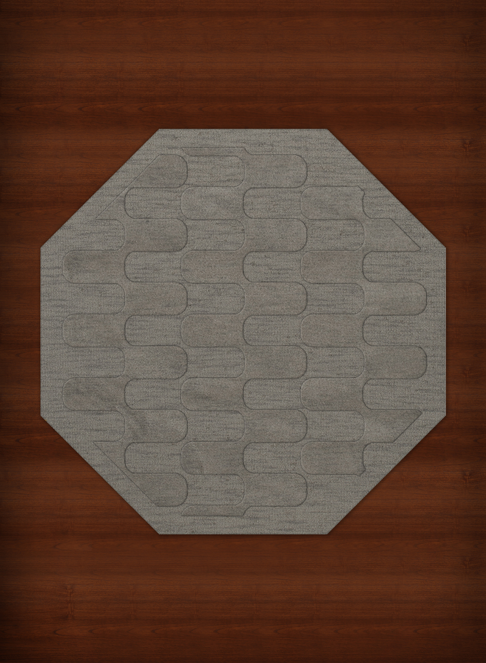 Gray Grid Waves Curves Blocks Transitional Area Rug Geometric DV9 - Picture 3 of 35