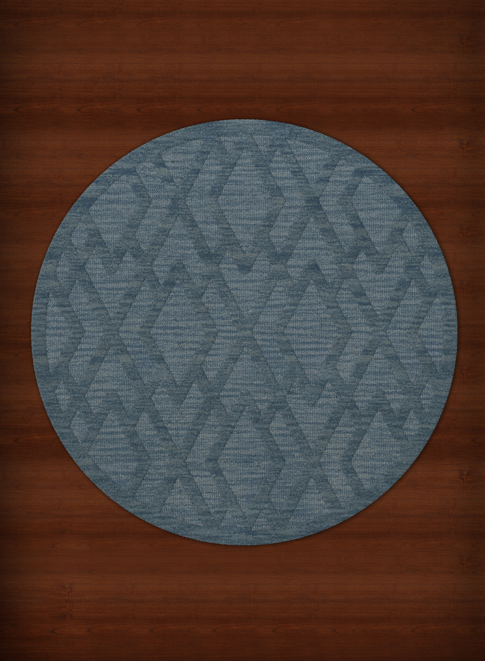 Blue Diamond Lines Criss-Cross Bordered Transitional Area Rug Geometric DV1 - Picture 3 of 35