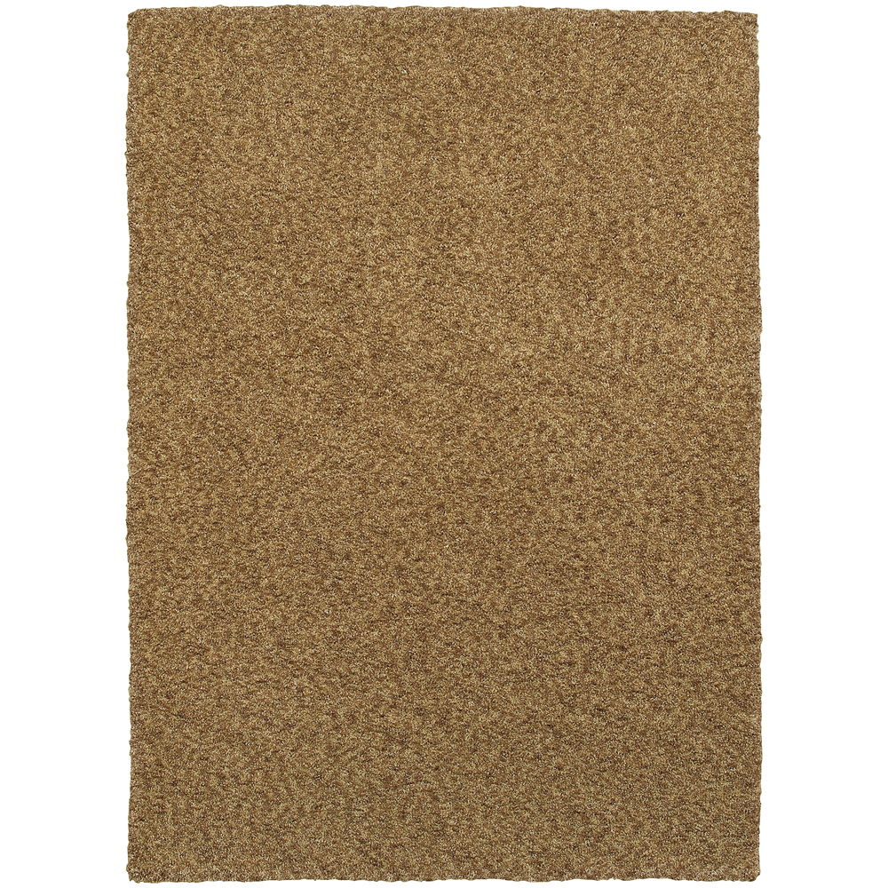 Gold Contemporary Handcrafted Monochromatic Single-Color Area Rug Solid 73405