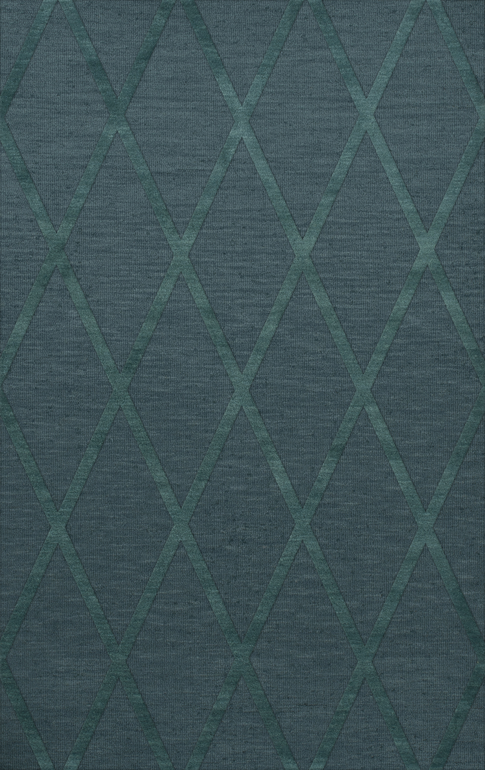 Blue Transitional Hand Hooked Diamonds Criss-Cross Area Rug Geometric DV11 - Picture 5 of 35