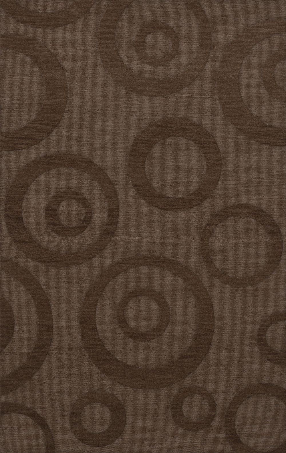 Brown Transitional Bubbles Rings Area Rug Circles DV5 - Picture 5 of 35