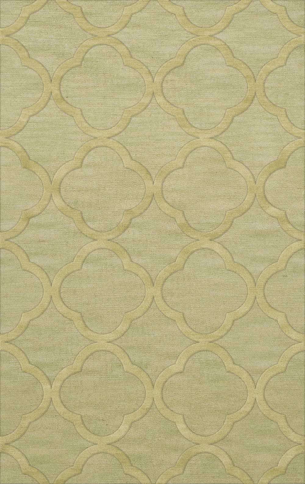 Green Quaterfoil Trellis Print Transitional Area Rug Geometric DV8 - Picture 5 of 35