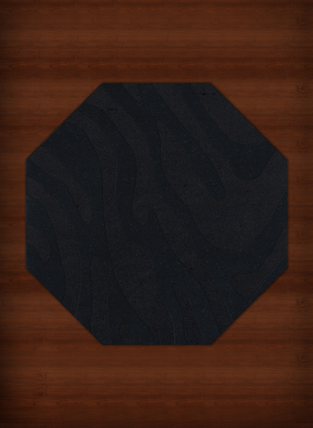 Black Swirls Lines Stripes Transitional Area Rug Animal Print DV2 - Picture 7 of 35