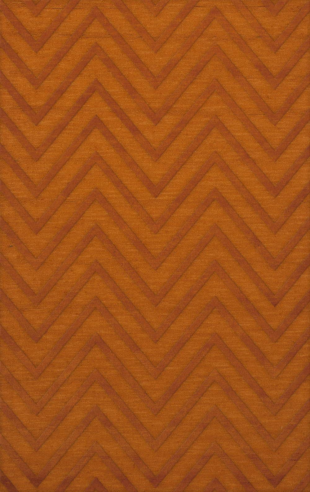 Orange Transitional Hand Hooked Stripes Chevrons Zig Zags Area Rug Striped DV4 - Picture 9 of 35