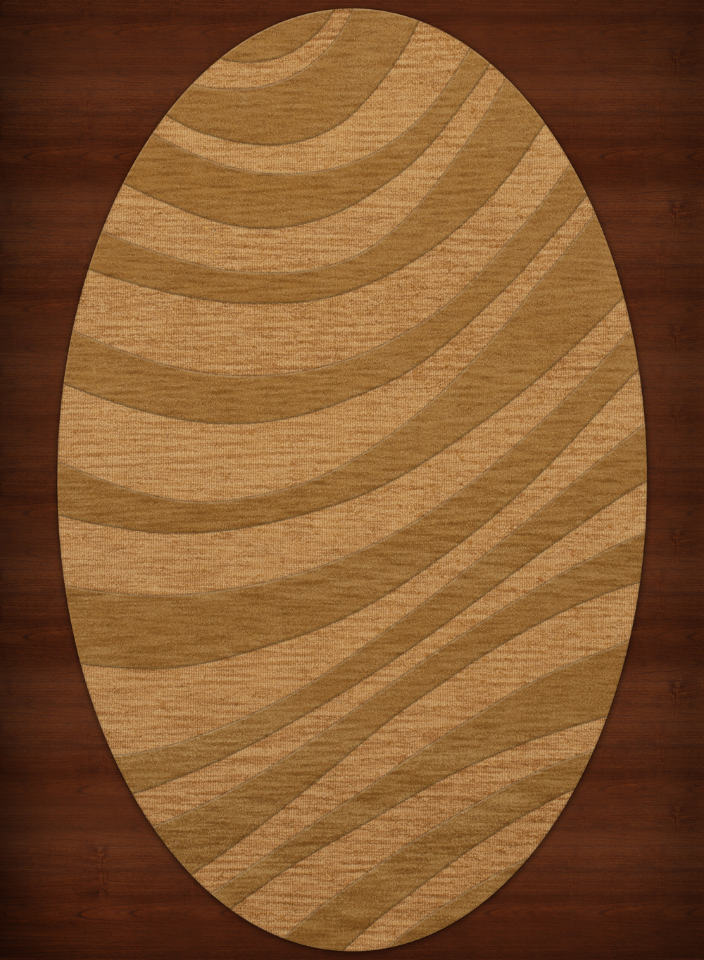 Yellow Transitional Hand Hooked Swirls Stripes Lines Area Rug Abstract DV12 - Picture 11 of 35
