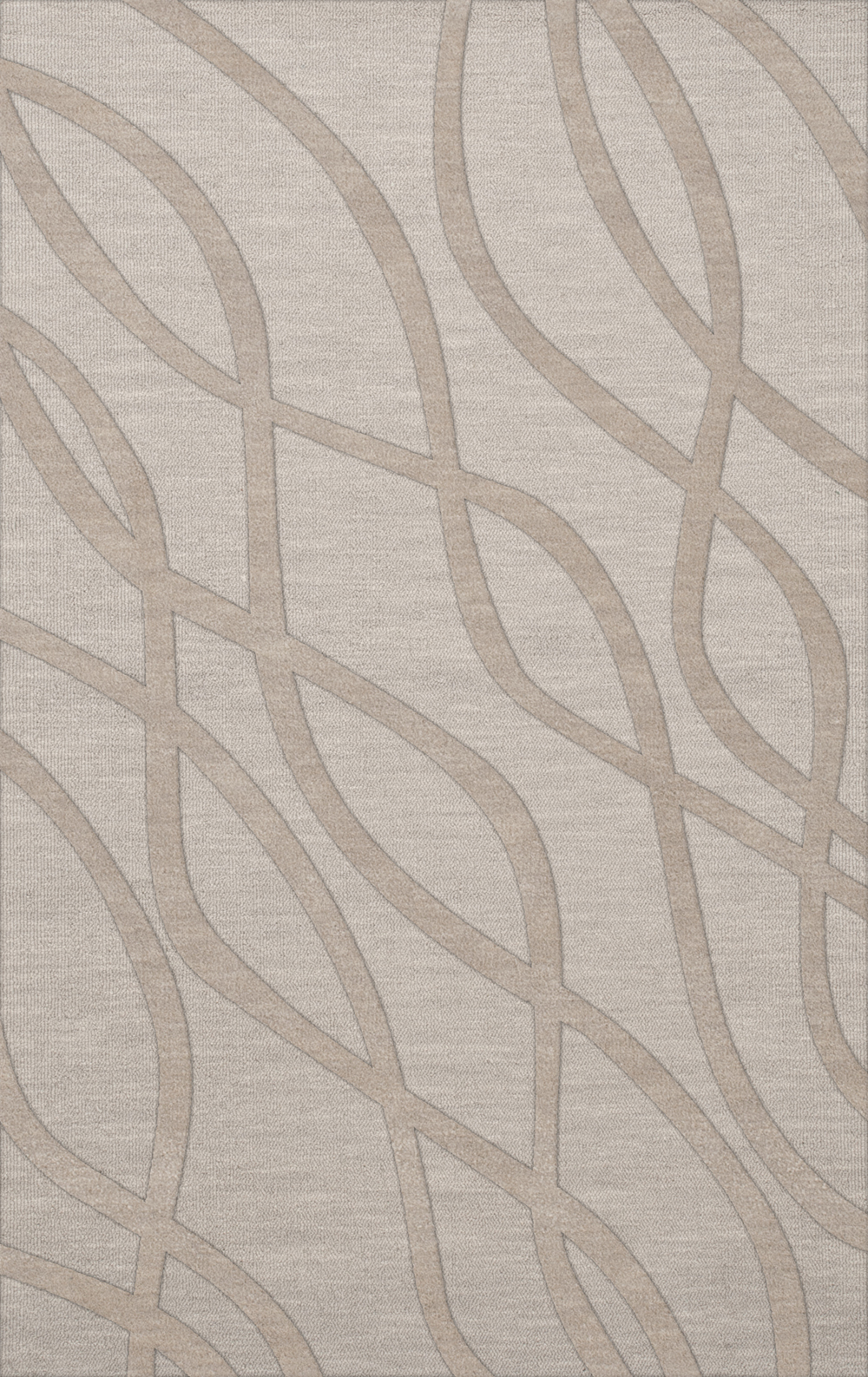 Ivory Transitional Hand Hooked Swirls Lines Stripes Area Rug Abstract DV10 - Picture 11 of 35