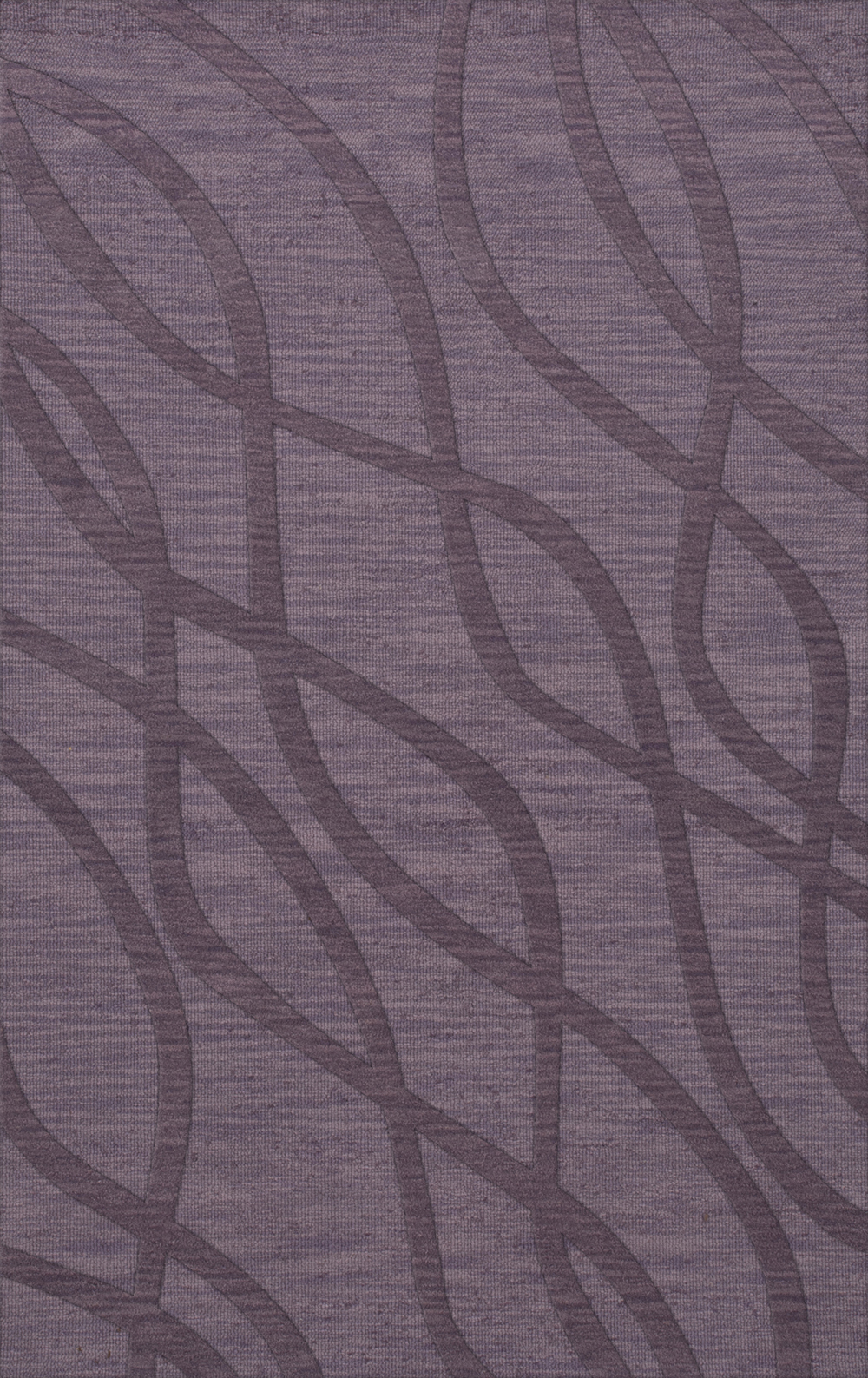 Purple Transitional Hand Hooked Waves Lines Stripes Area Rug Abstract DV10 - Picture 10 of 35