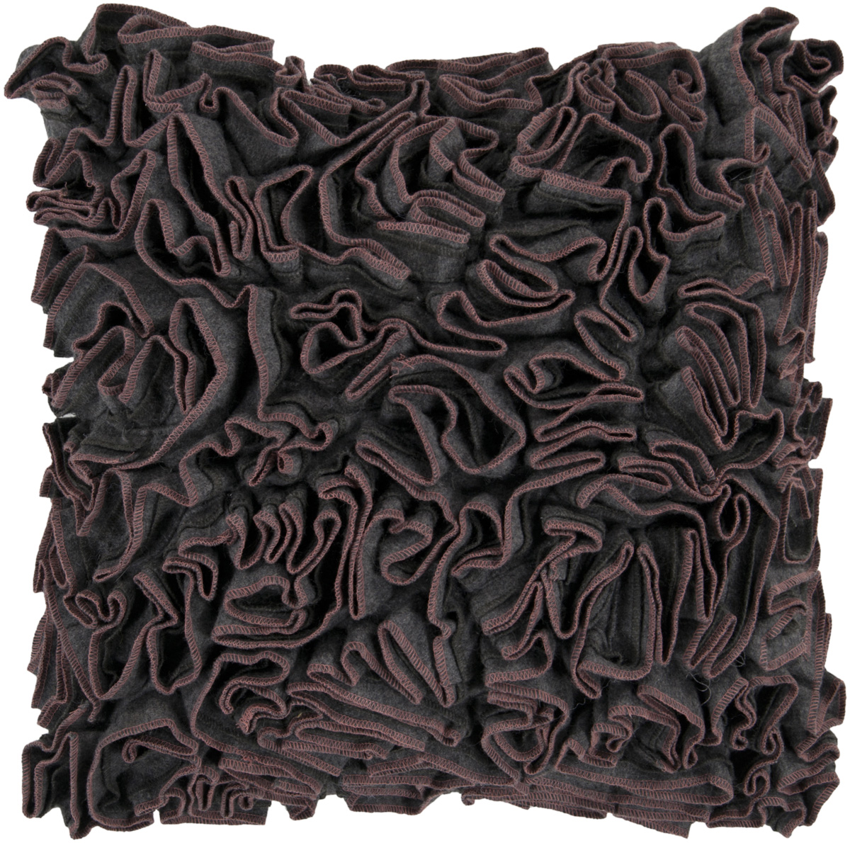 Surya Grays Ruffles Textured Edged Modern Area Rug Solid CW053 - Picture 5 of 6