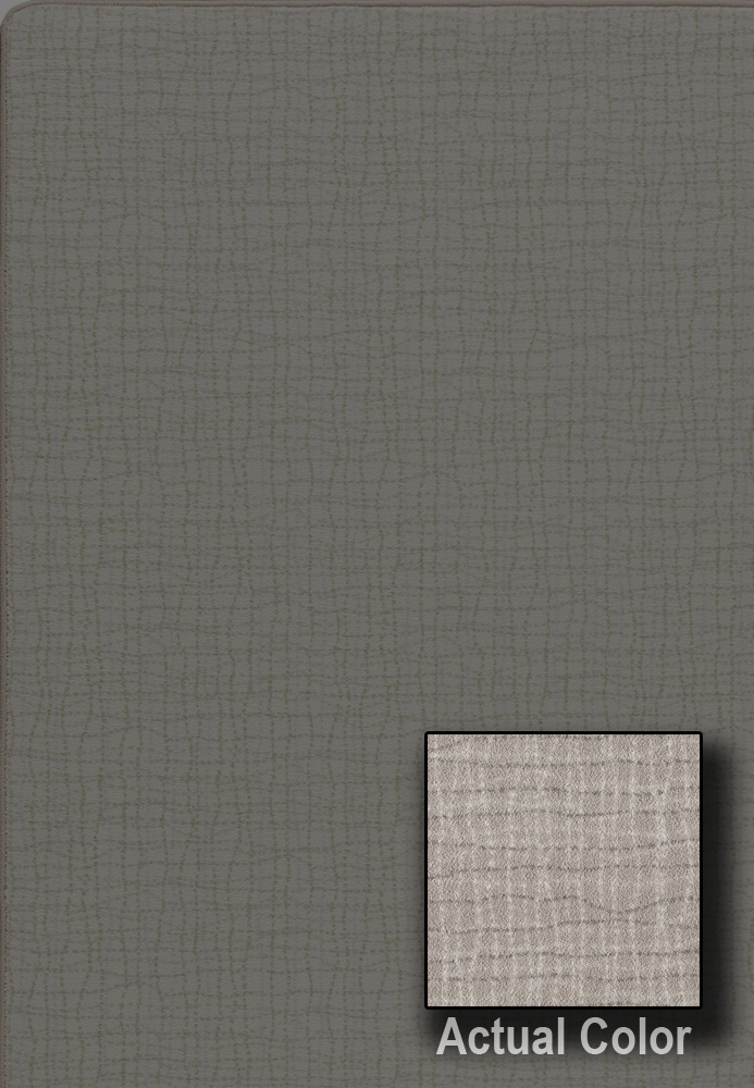 Milliken Graphite Contemporary Single-Color Achromatic Area Rug Solid Bartack - Picture 3 of 6