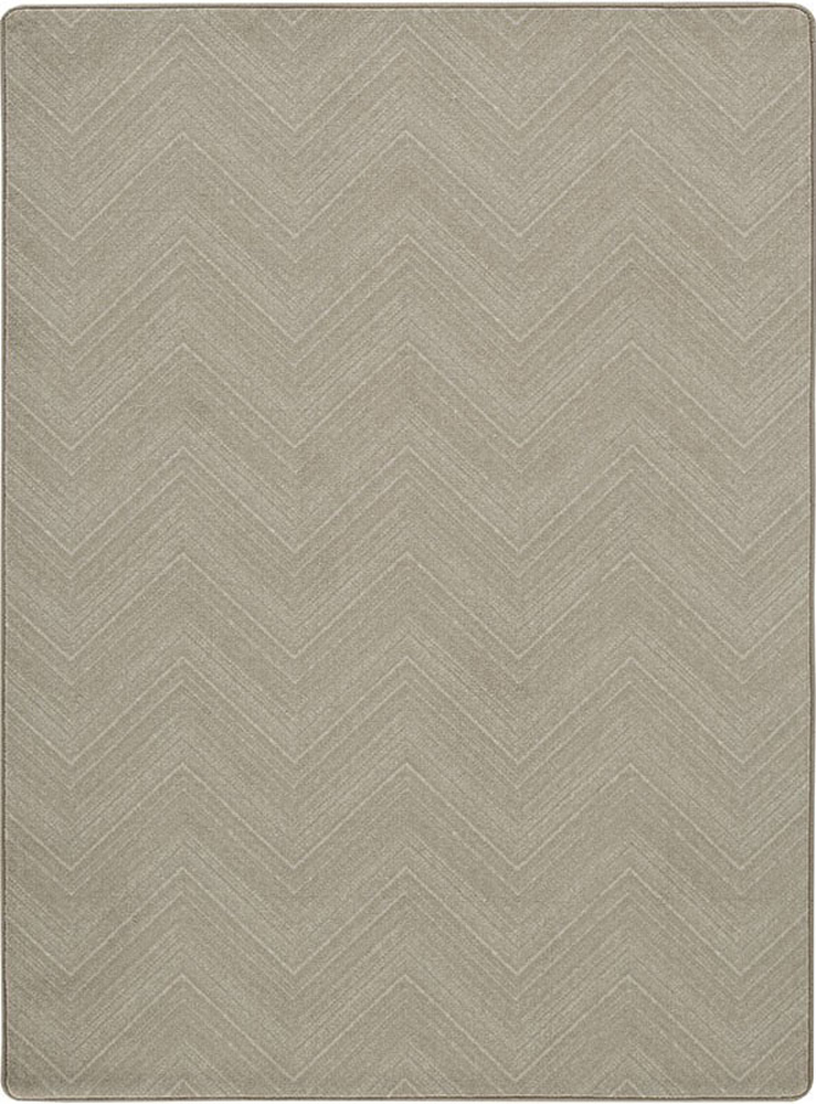 Milliken Beige Contemporary Angled Waves Area Rug Geometric Guest House Flax