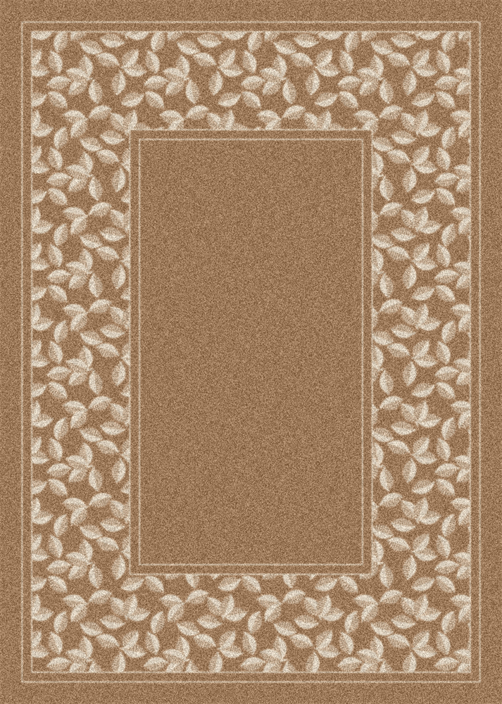 Milliken Beige Contemporary Bordered Area Rug Pictorial Ivy League Light Topaz
