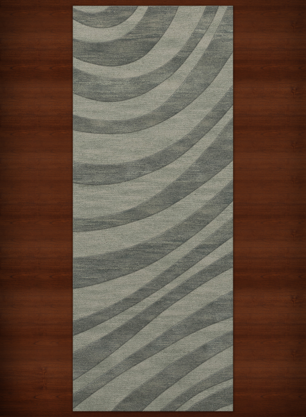 Blue Waves Swirls Stripes Lines Transitional Area Rug Abstract DV12 - Picture 12 of 35