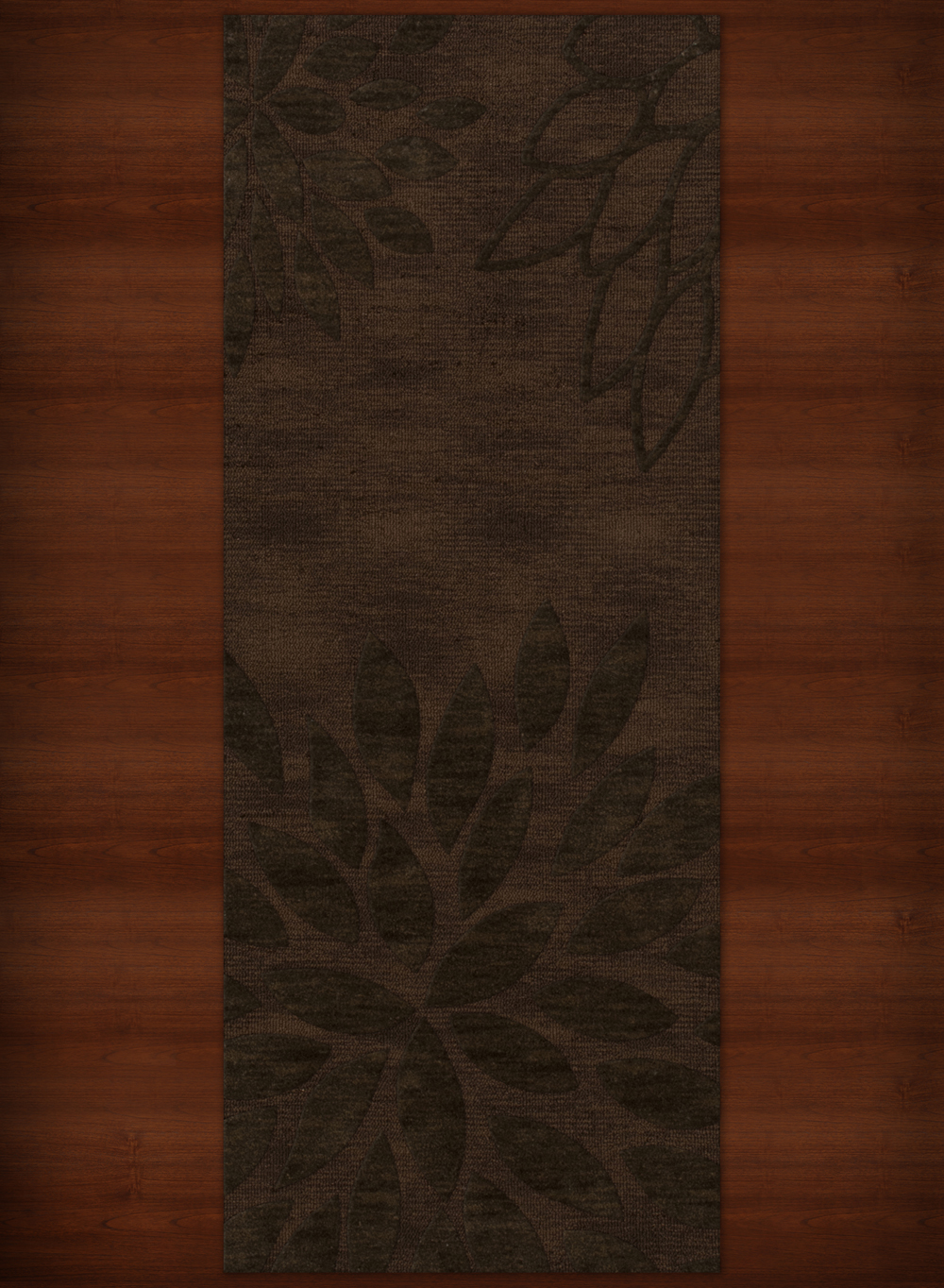 Brown Transitional Leaves Petals Area Rug Floral DV17 - Picture 12 of 35