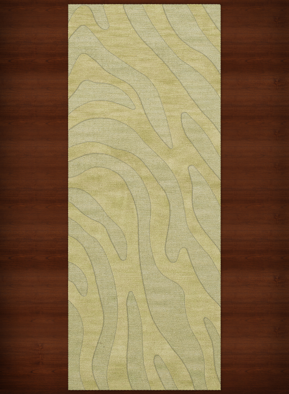 Green Swirls Lines Stripes Transitional Area Rug Animal Print DV2 - Picture 13 of 35
