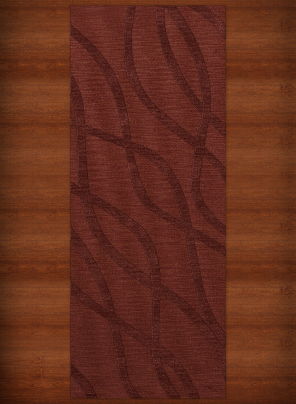 Yellow Transitional Hand Hooked Waves Lines Stripes Area Rug Abstract DV10 - Picture 14 of 35