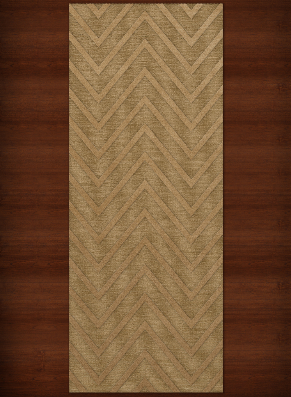 Yellow Transitional Hand Hooked Stripes Chevrons Zig Zags Area Rug Striped DV4 - Picture 14 of 35