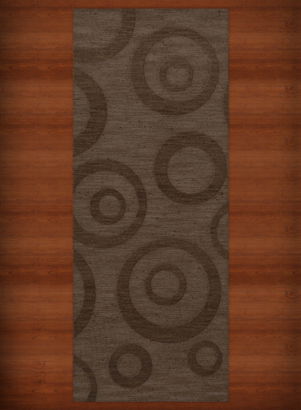 Brown Transitional Bubbles Rings Area Rug Circles DV5 - Picture 14 of 35