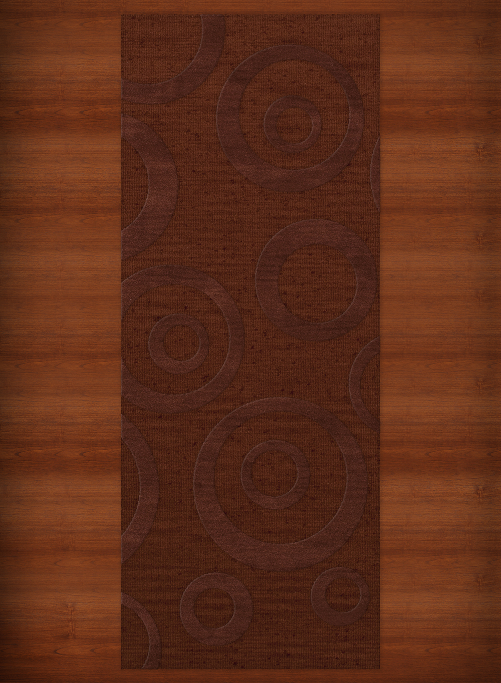 Red Transitional Bubbles Rings Area Rug Circles DV5 - Picture 14 of 35