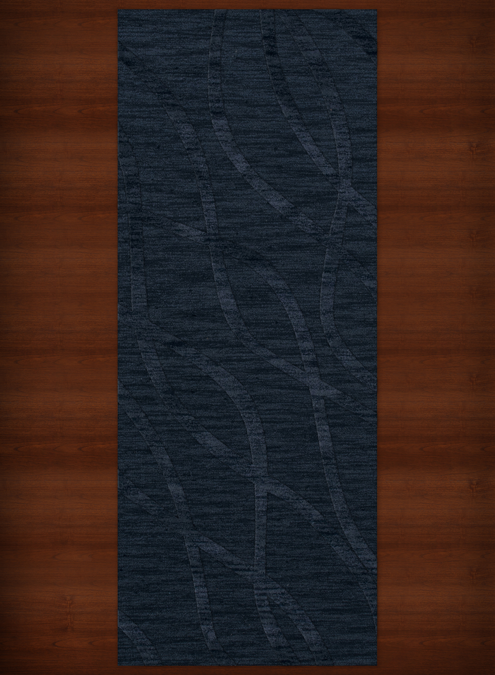 Blue Swirls Waves Lines Stripes Transitional Area Rug Abstract DV10 - Picture 16 of 35
