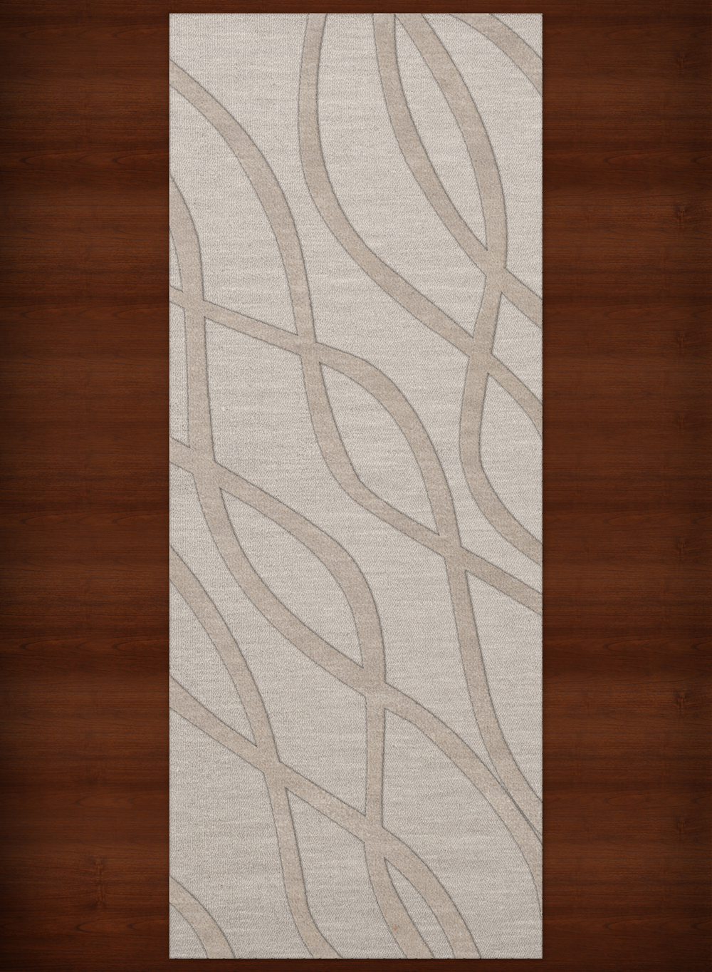 Ivory Transitional Hand Hooked Swirls Lines Stripes Area Rug Abstract DV10 - Picture 16 of 35