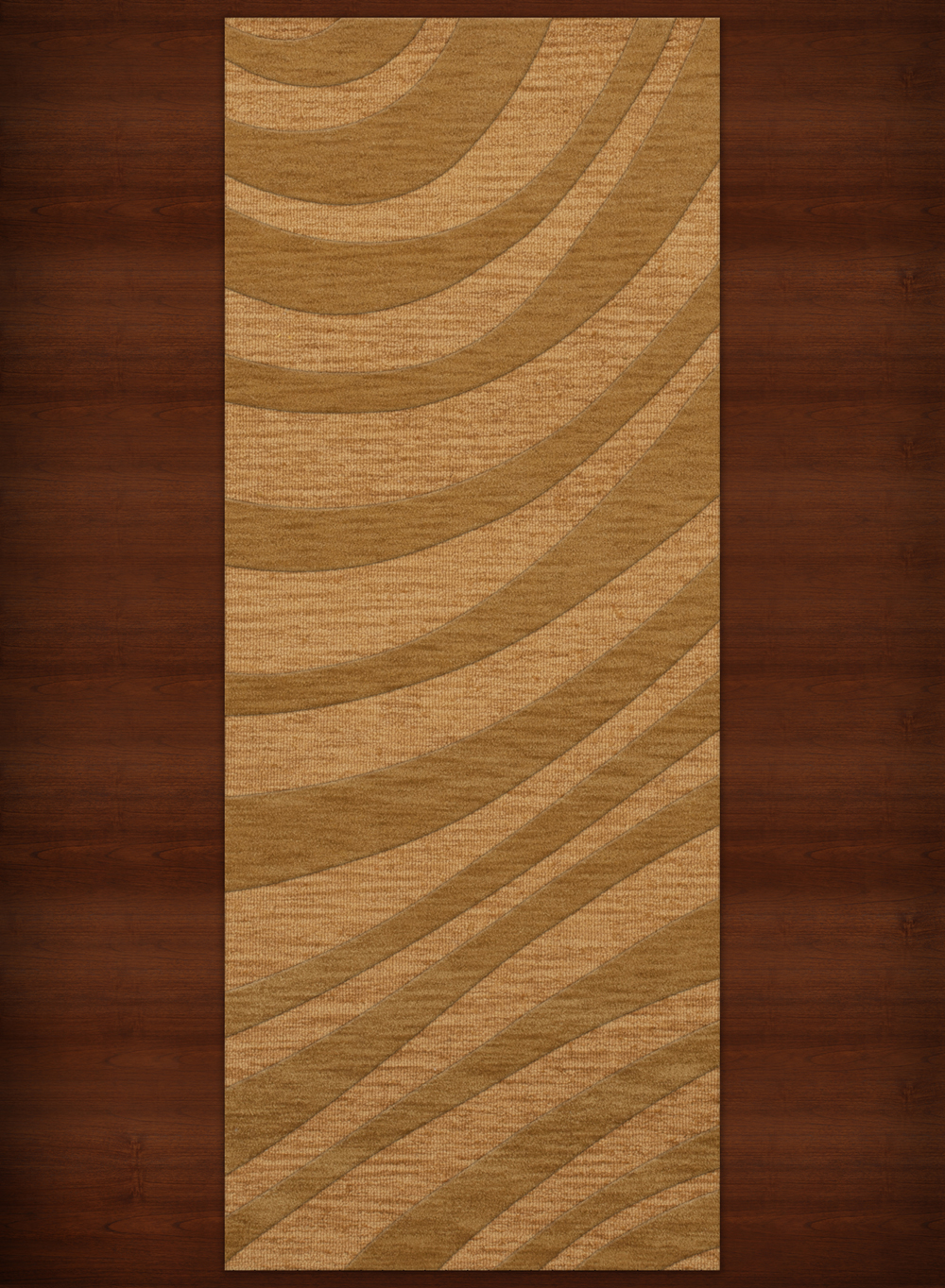 Yellow Transitional Hand Hooked Swirls Stripes Lines Area Rug Abstract DV12 - Picture 16 of 35