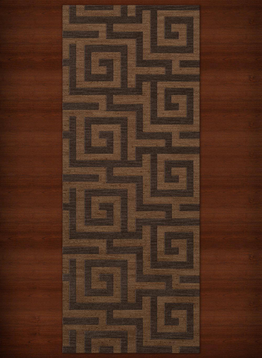 Yellow Transitional Hand Hooked Squares Curls Blocks Area Rug Geometric DV13 - Picture 17 of 35