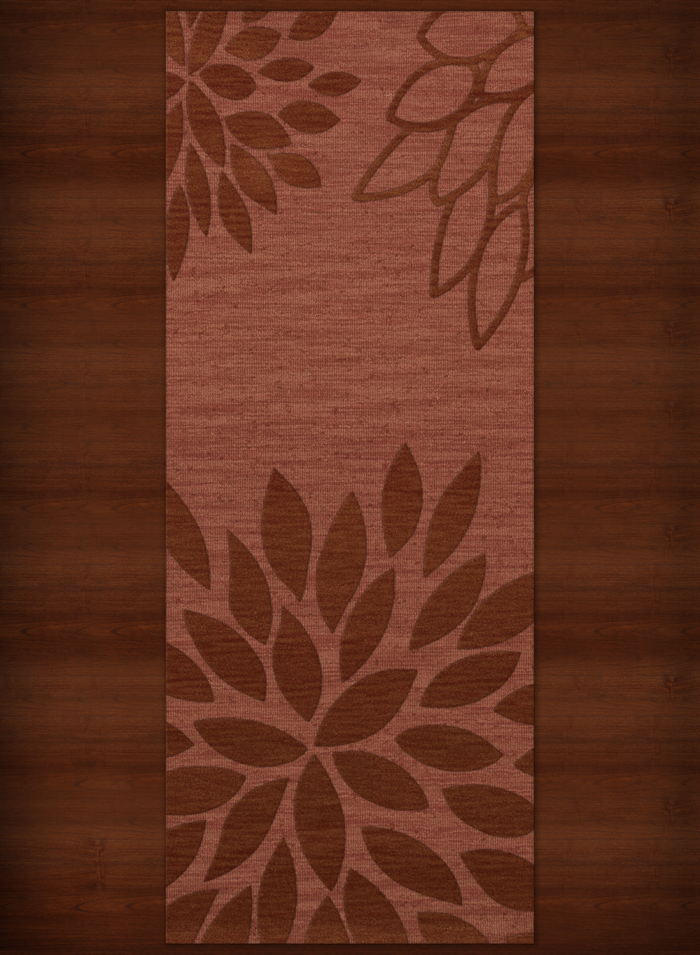 Pink Transitional Leaves Petals Area Rug Floral DV17 - Picture 16 of 35