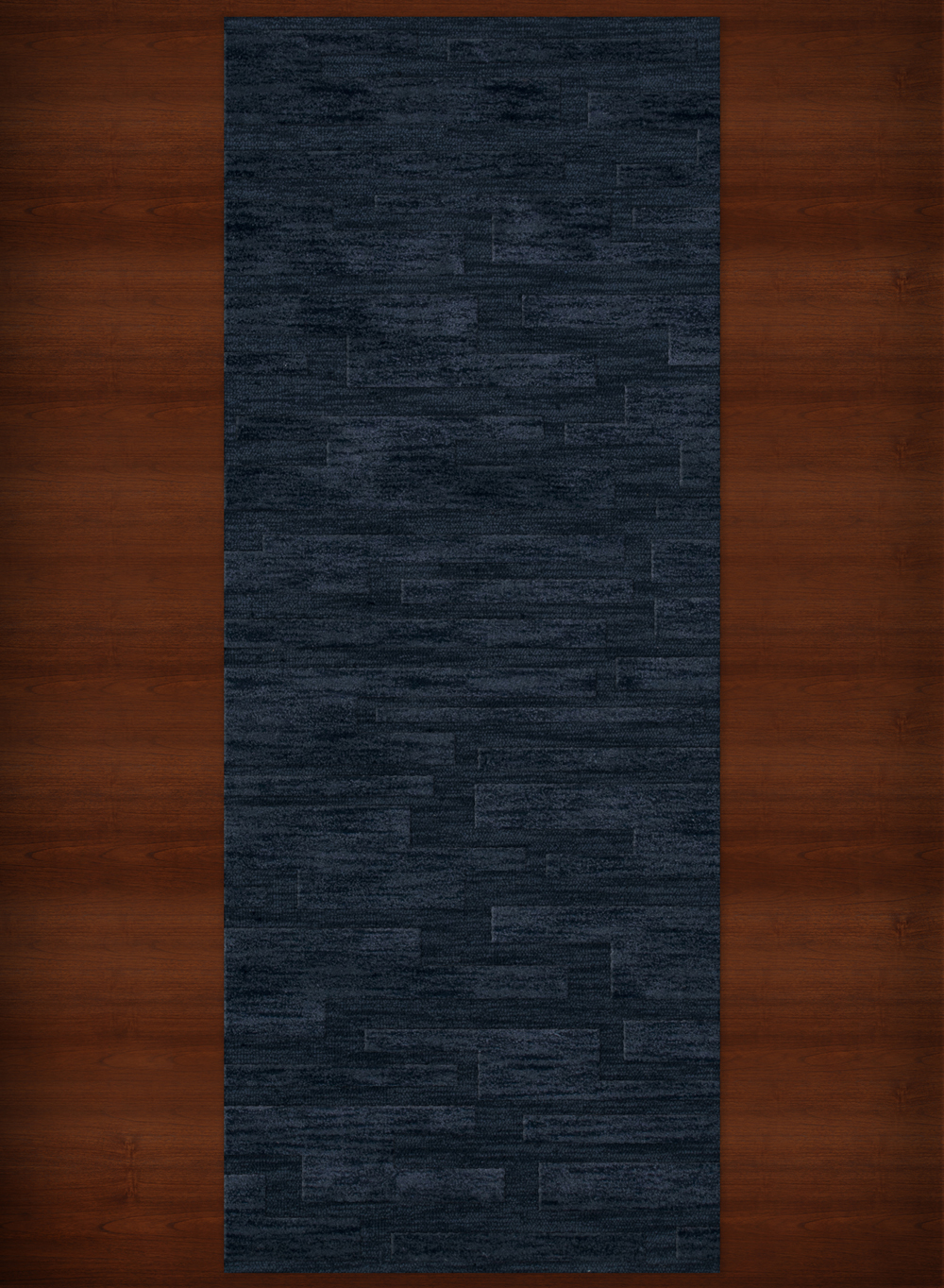 Blue Transitional Hand Hooked Squares Rectangles Boxes Area Rug Patchwork DV6 - Picture 16 of 35