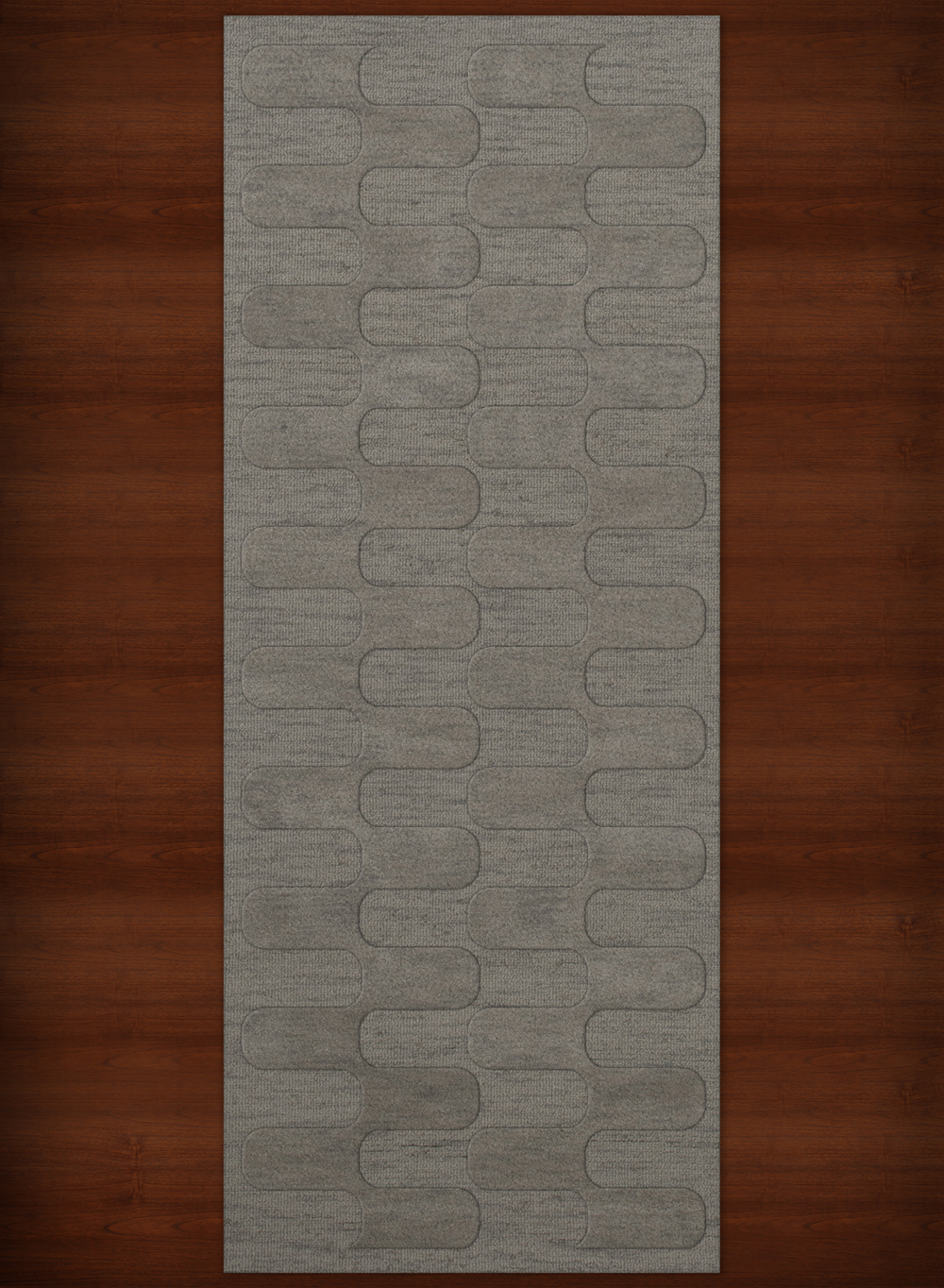 Gray Grid Waves Curves Blocks Transitional Area Rug Geometric DV9 - Picture 17 of 35
