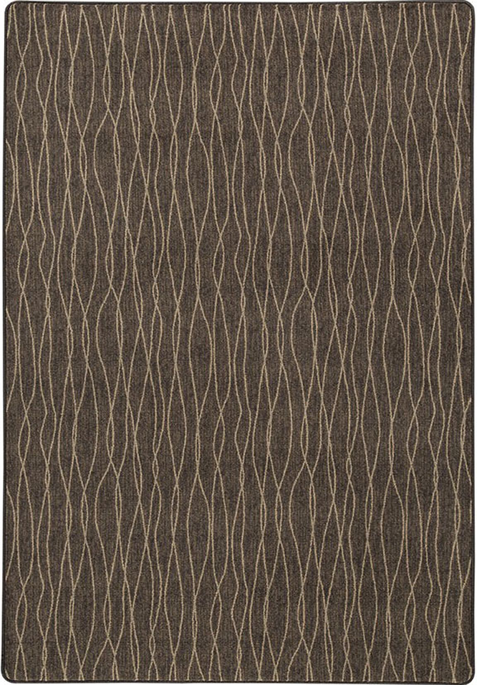 Milliken Brown Contemporary Lines Lanes Area Rug Geometric Flow II Chocolate