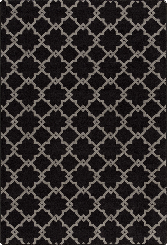 Milliken Blue Contemporary Diagonal Geometric House of Thebes Ancient Black