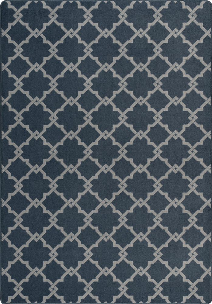 Milliken Blue Contemporary Diamonds Area Rug Geometric House of Thebes Midnight
