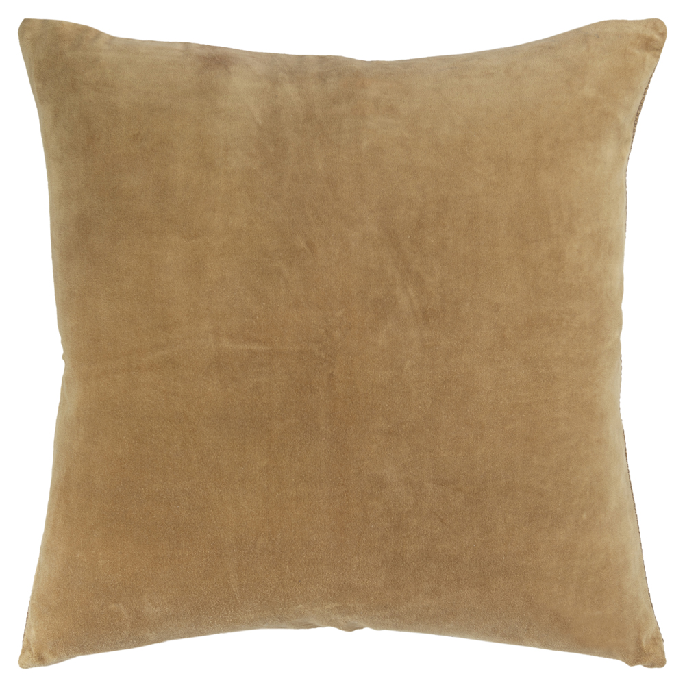 Rizzy Gold Welted Velvet Soft Woven Transitional Throw Pillow Solid T17894 - Picture 5 of 8