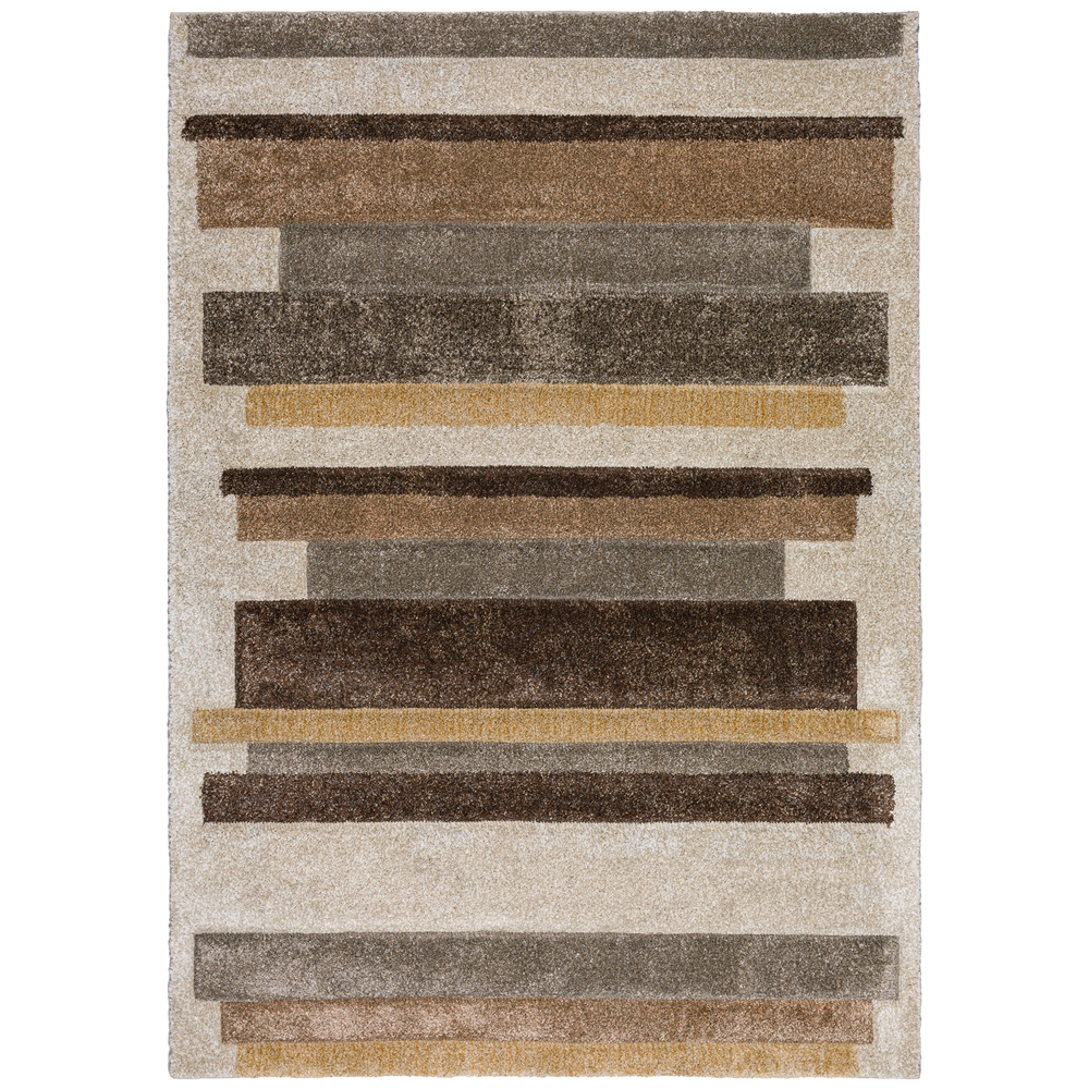 Dalyn Carmona Area Rug Polypropylene Geometric CO2-Flax Brown Carpet Rectangle