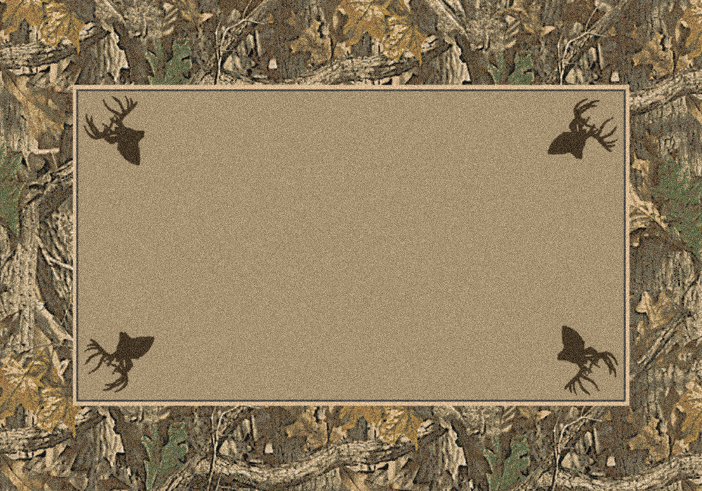 Milliken Ivory Trees Brush Bucks Southwestern Area Rug Nature Print Timber - Picture 3 of 3