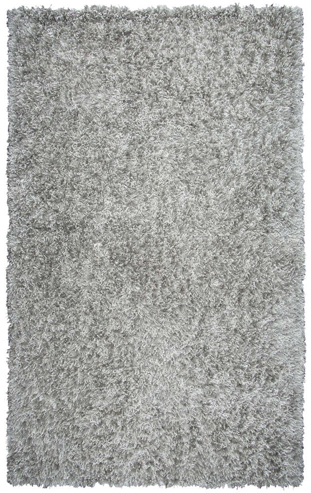 Rizzy Rugs Gray Single-Color Plush Atonal Shag/Flokati Area Rug Solid UR341A - Picture 4 of 7