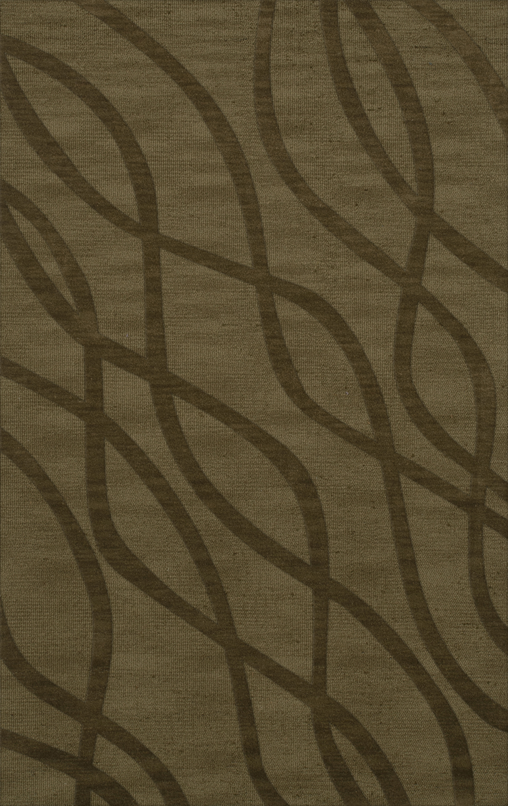 Green Transitional Hand Hooked Swirls Lines Stripes Area Rug Abstract DV10 - Picture 18 of 35