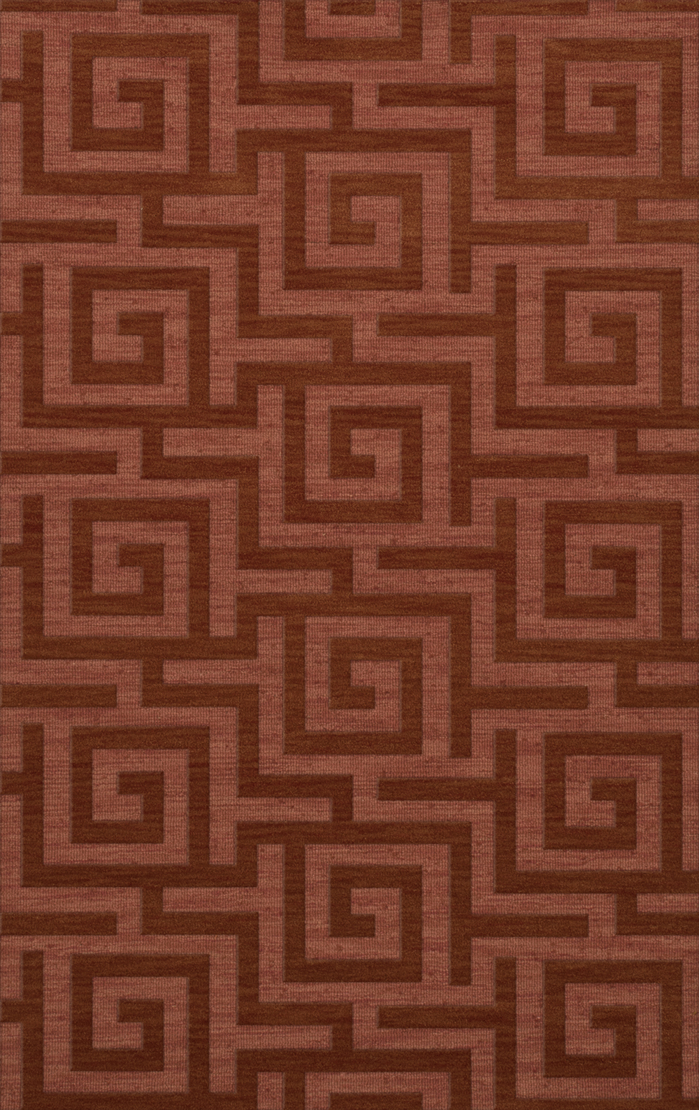 Pink Transitional Hand Hooked Squares Curls Blocks Area Rug Geometric DV13 - Picture 18 of 35