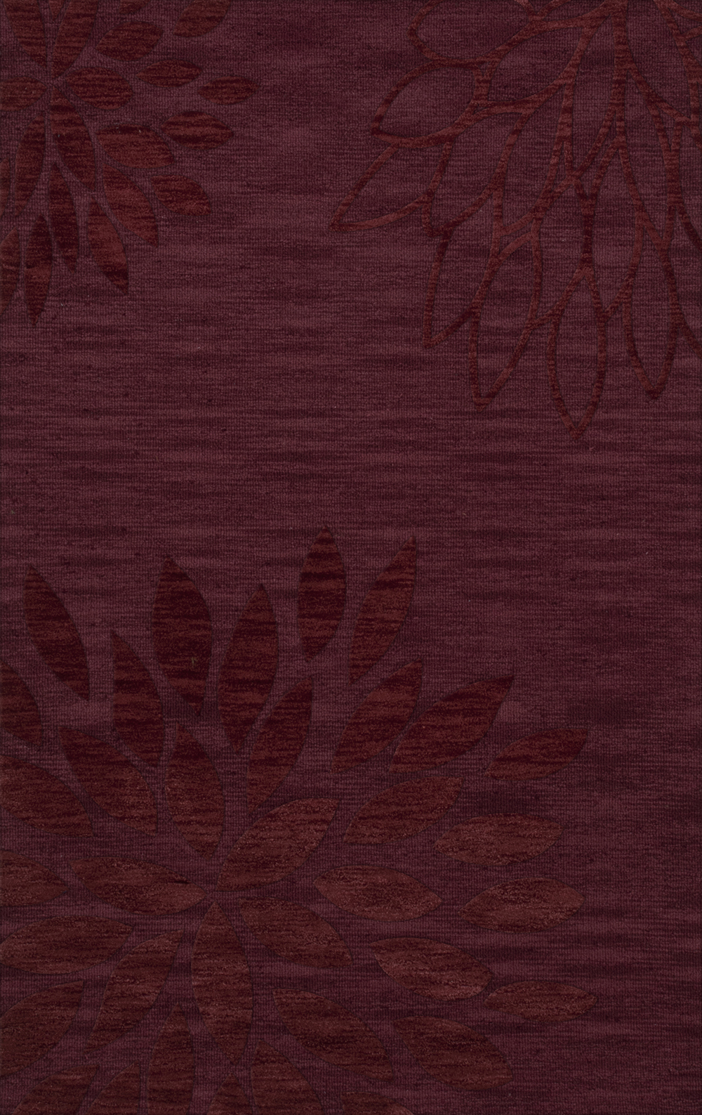 Red Transitional Leaves Petals Area Rug Floral DV17 - Picture 19 of 35