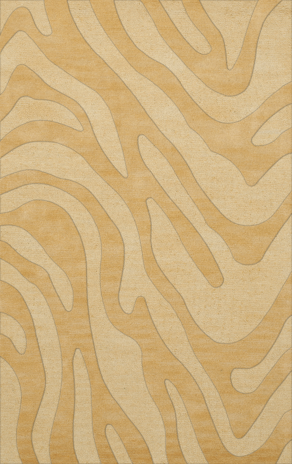 Yellow Swirls Lines Stripes Transitional Area Rug Animal Print DV2 - Picture 18 of 35
